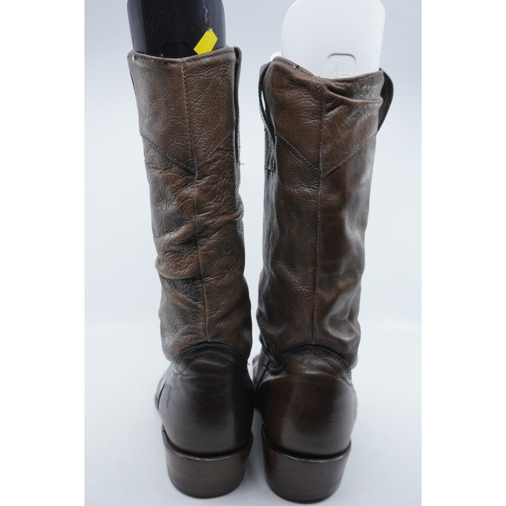 Vintage Frye Boots Mens Size 9.5 D Brown Leather Pull On Made In USA 8892 - Picture 4 of 7